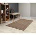 Tapete Eco Terra Madeira Retangular Bouclé (100x150) Bege