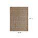 Tapete Eco Terra Madeira Retangular Bouclé (100x150) Bege