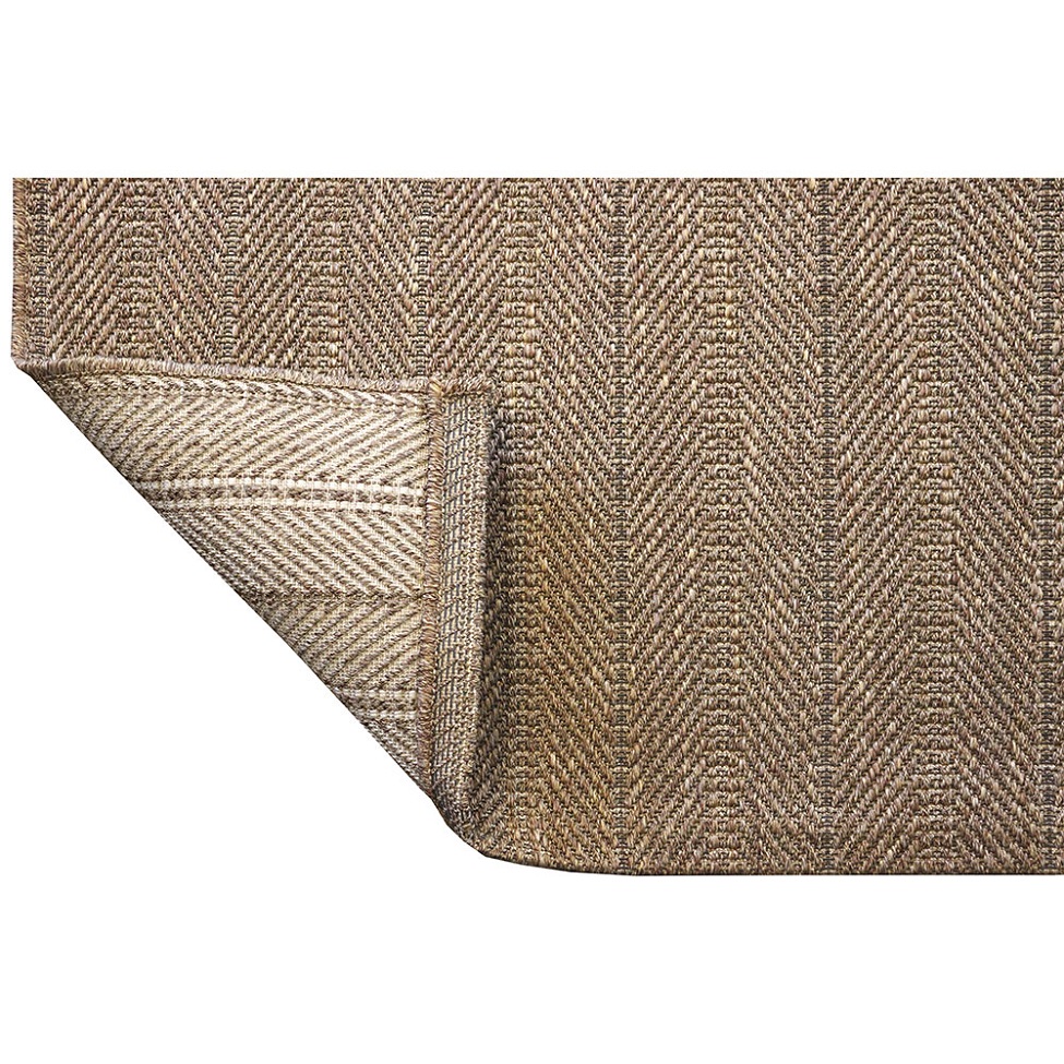 Tapete Eco Terra Madeira Retangular Bouclé (100x150) Bege