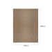 Tapete Eco Terra Madeira Retangular Bouclé (150x200) Bege