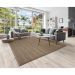 Tapete Eco Terra Madeira Retangular Bouclé (200x250) Bege
