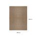 Tapete Eco Terra Madeira Retangular Bouclé (200x250) Bege