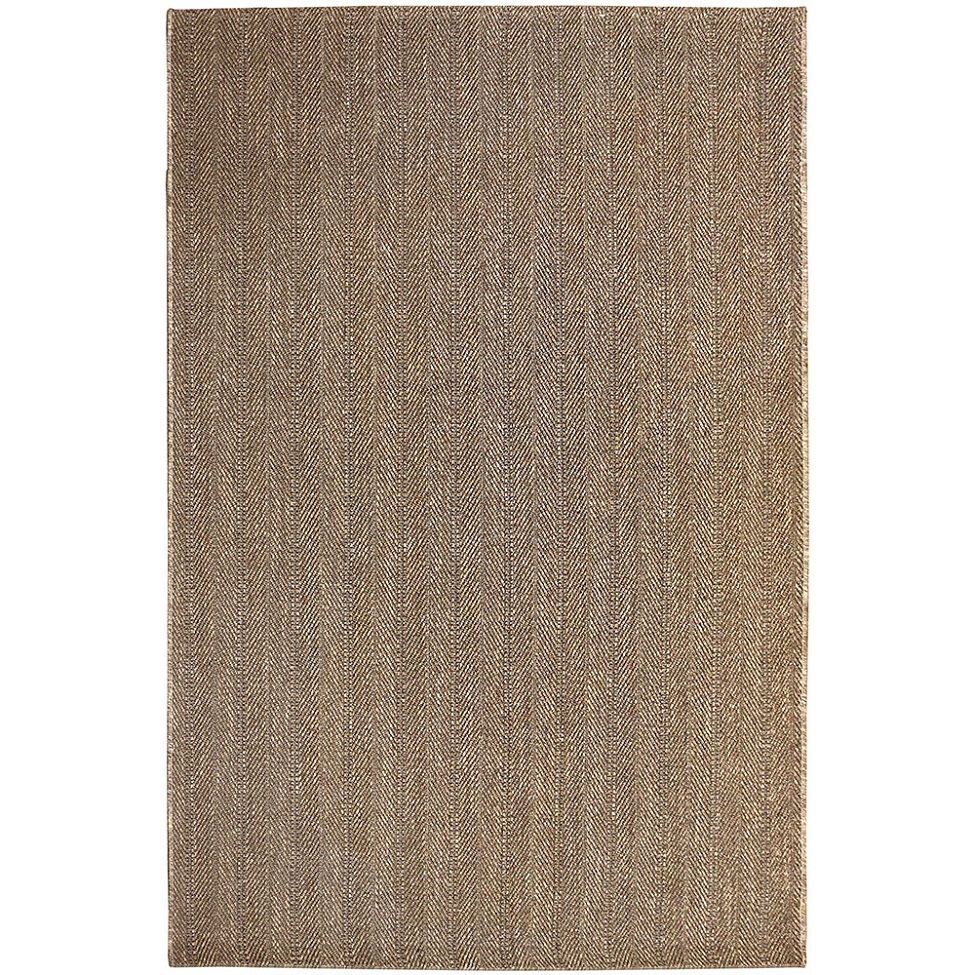 Tapete Eco Terra Madeira Retangular Bouclé (200x300) Bege