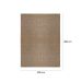 Tapete Eco Terra Madeira Retangular Bouclé (200x300) Bege