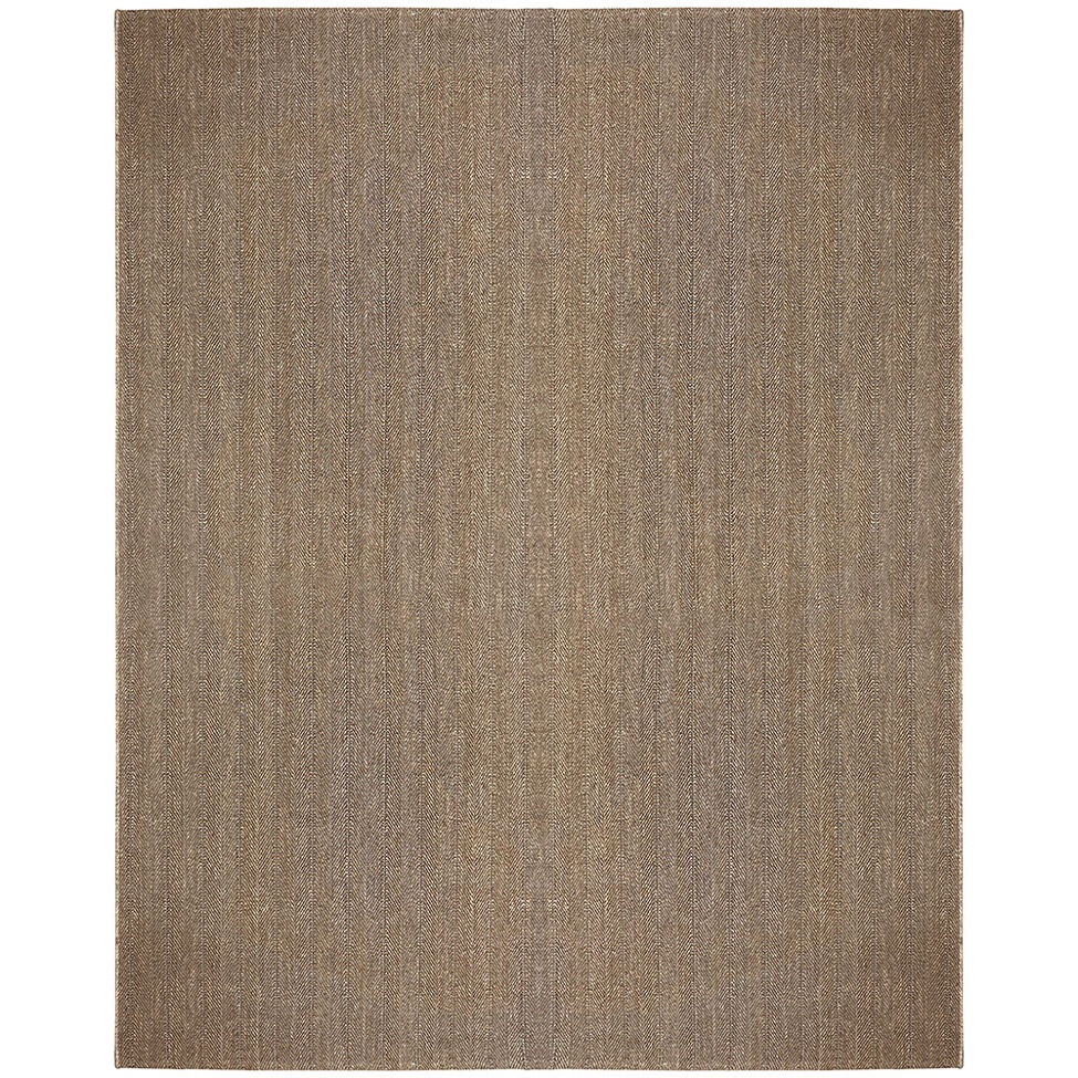 Tapete Eco Terra Madeira Retangular Bouclé (400x500) Bege