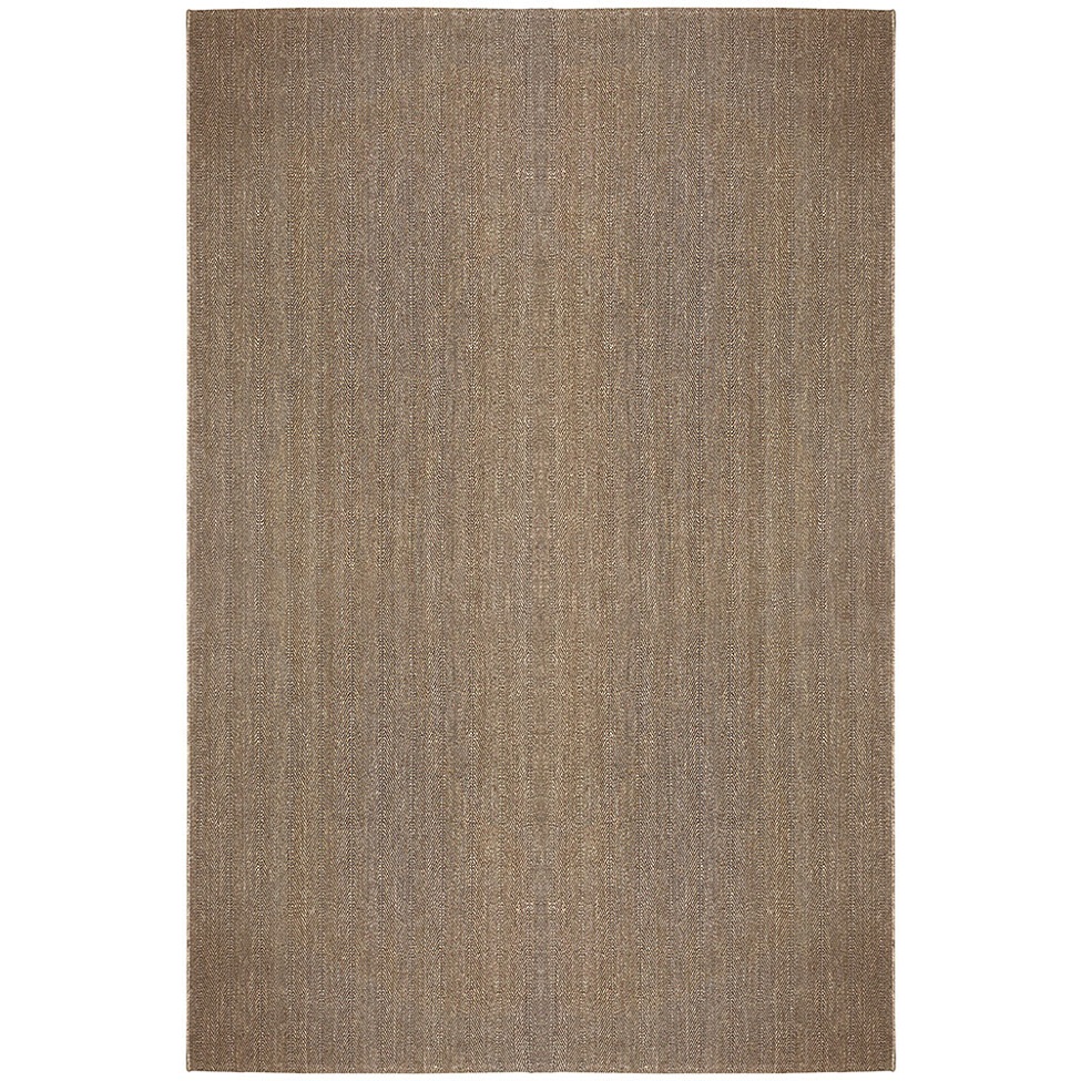 Tapete Eco Terra Madeira Retangular Bouclé (400x600) Bege