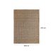 Tapete Eco Terra Madeira Retangular Bouclé (400x600) Bege