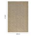 Tapete Eco Terra Retangular Bouclé (190x240) Areia