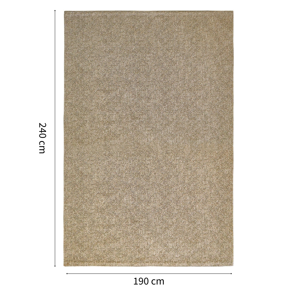 Tapete Eco Terra Retangular Bouclé (190x240) Areia