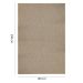 Tapete Eco Terra Retangular Bouclé (190x290) Bege