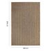 Tapete Eco Terra Retangular Bouclé (190x290) Marrom