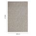 Tapete Eco Terra Retangular Bouclé (290x390) Cinza