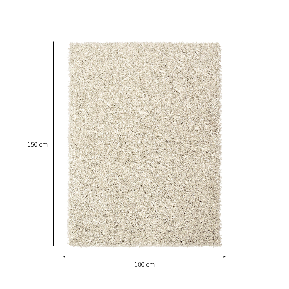 Tapete Galax Retangular Shaggy (100x150 cm) Natural