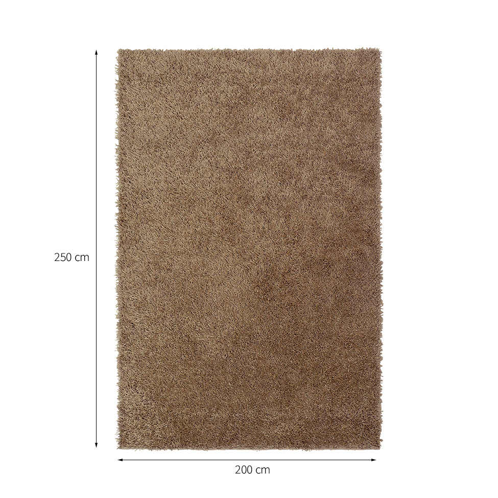 Tapete Galax Retangular Shaggy (200x250 cm) Trigo