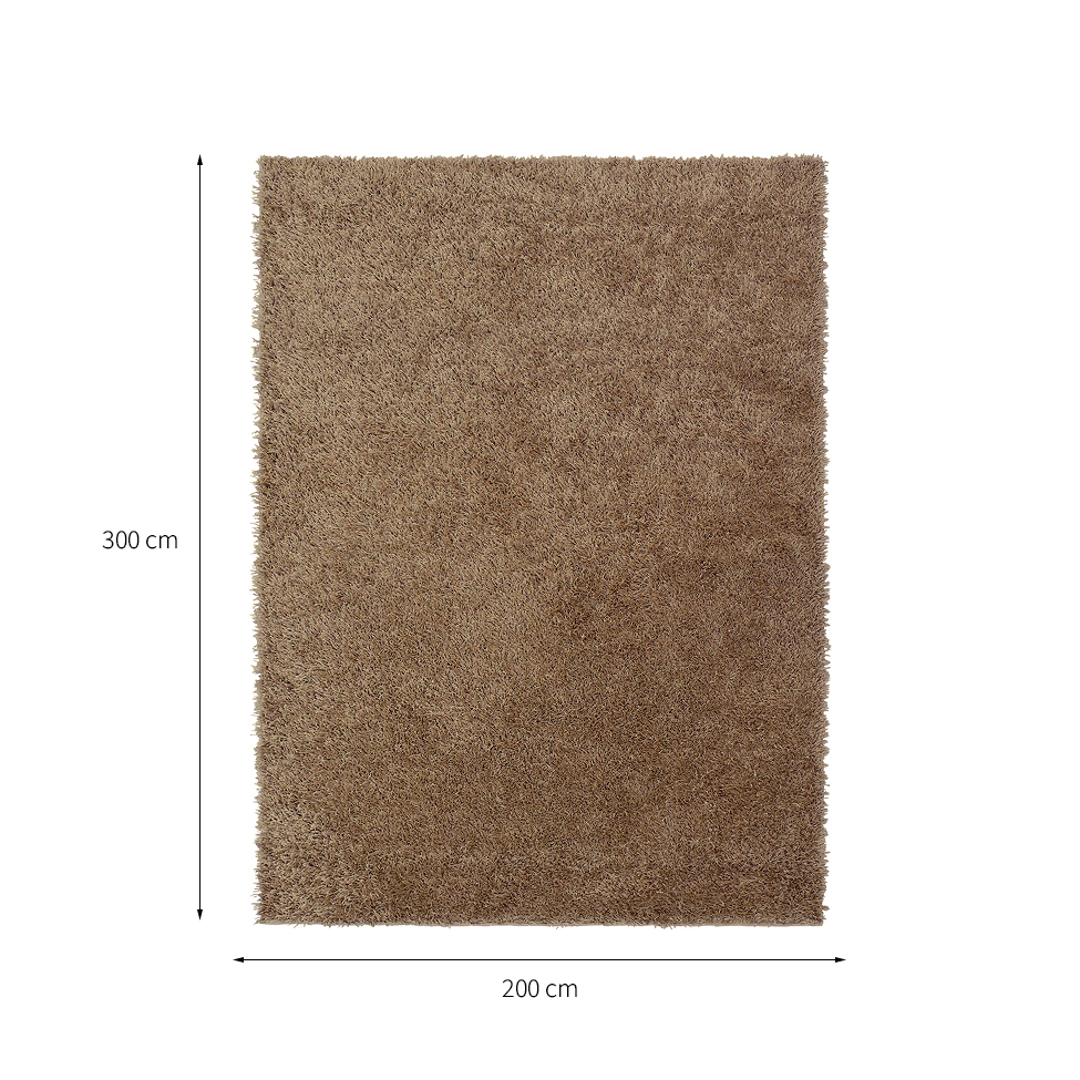 Tapete Galax Retangular Shaggy (200x300 cm) Trigo