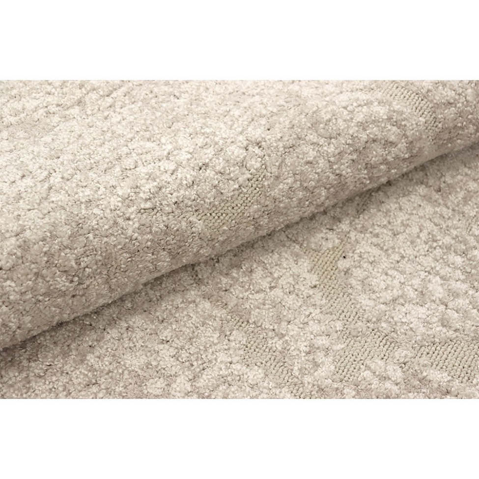Tapete Glamour Diamante Retangular Bouclé (200x290) Bege