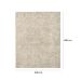 Tapete Glamour Diamante Retangular Bouclé (300x400) Bege