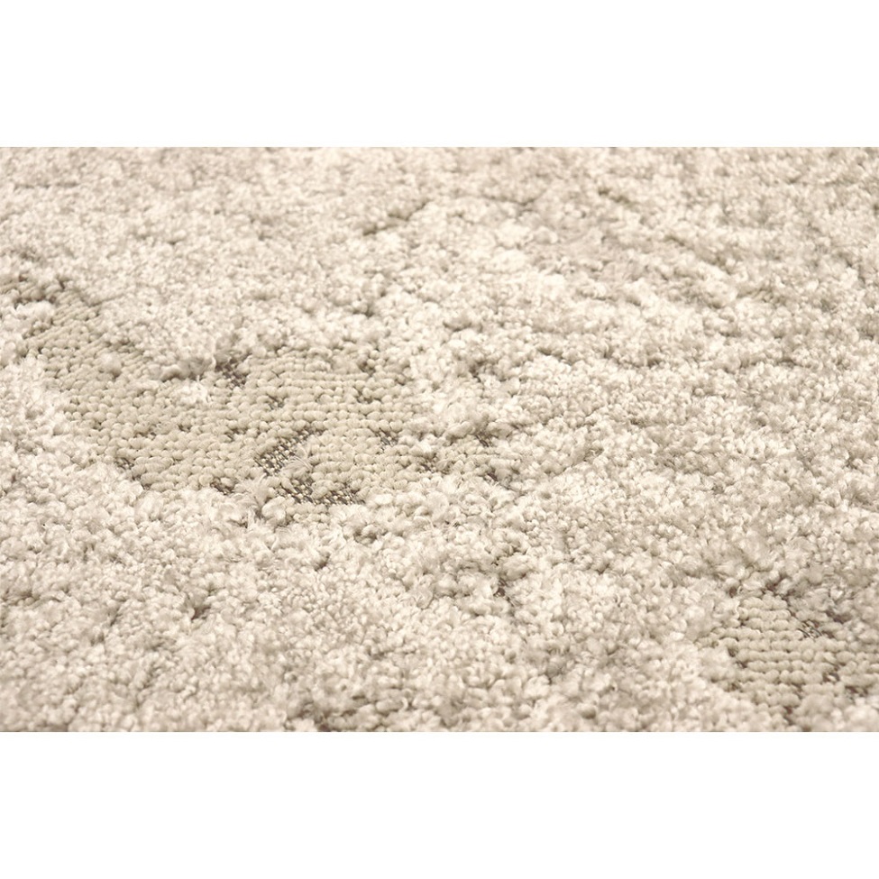 Tapete Glamour Inox Retangular Bouclé (200x290) Bege