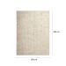 Tapete Glamour Inox Retangular Bouclé (290x390) Bege