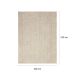 Tapete Glamour Prata Retangular Bouclé (200x250) Bege