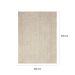 Tapete Glamour Prata Retangular Bouclé (200x290) Bege