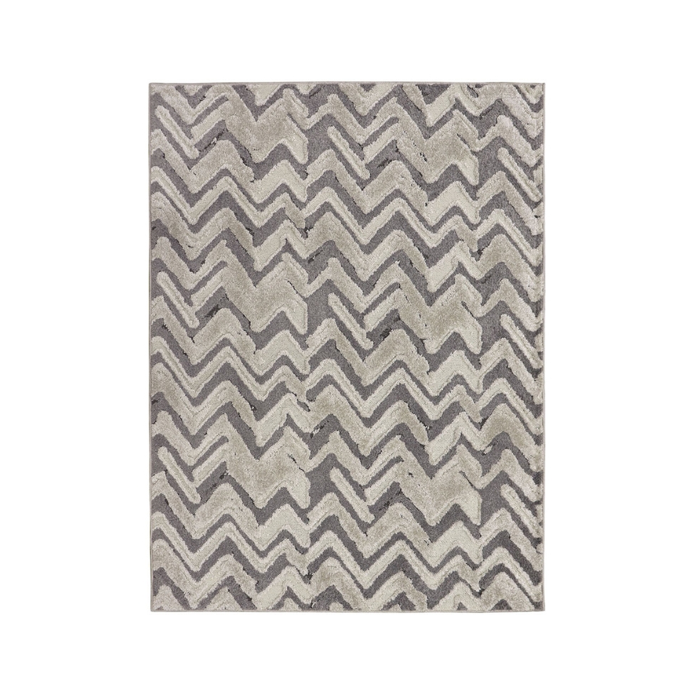 Tapete Glamour Retangular Bouclé (150x200) Cinza