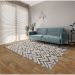 Tapete Glamour Retangular Bouclé (150x200) Cinza