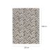 Tapete Glamour Retangular Bouclé (150x200) Cinza