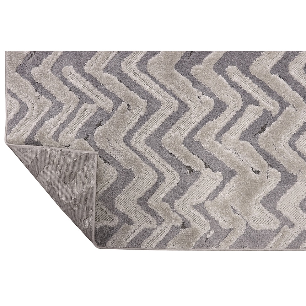 Tapete Glamour Retangular Bouclé (150x200) Cinza
