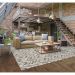 Tapete Glamour Retangular Bouclé (200x290) Cinza