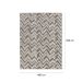 Tapete Glamour Retangular Bouclé (400x500) Cinza