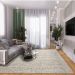 Tapete Glamour Versátil Retangular Bouclé (200x250) Cinza