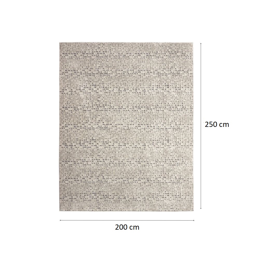 Tapete Glamour Versátil Retangular Bouclé (200x250) Cinza