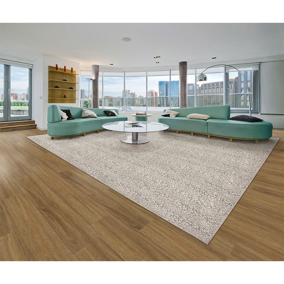 Tapete Glamour Versátil Retangular Bouclé (400x500) Cinza