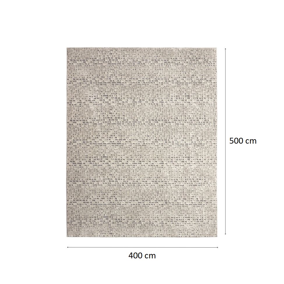 Tapete Glamour Versátil Retangular Bouclé (400x500) Cinza