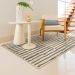 Tapete Herat Alameda Retangular Veludo (100x150) Bege e Cinza