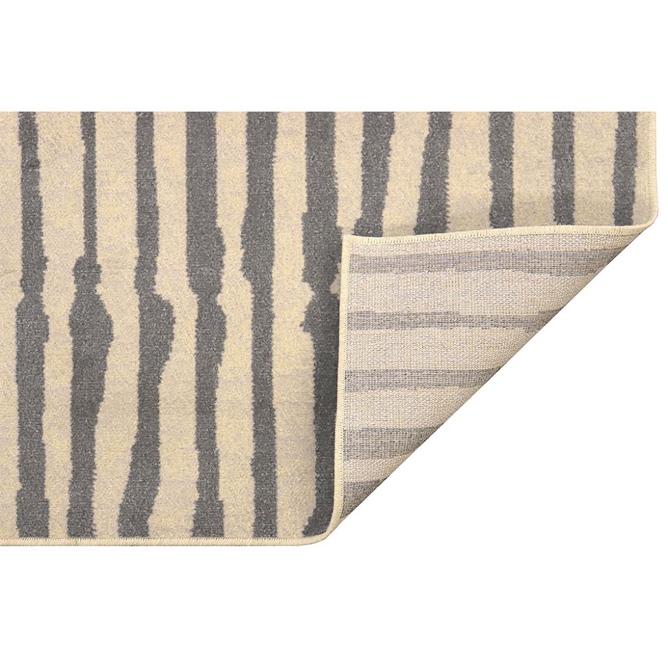 Tapete Herat Alameda Retangular Veludo (150x200) Bege e Cinza