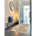 Tapete Herat Dama Retangular Veludo (100x150) Bege e Cinza