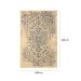 Tapete Herat Dama Retangular Veludo (100x150) Bege e Cinza