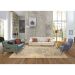 Tapete Herat Dama Retangular Veludo (200x250) Bege e Cinza
