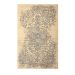 Tapete Herat Dama Retangular Veludo (200x300) Bege e Cinza