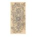 Tapete Herat Dama Retangular Veludo (50x100) Bege e Cinza