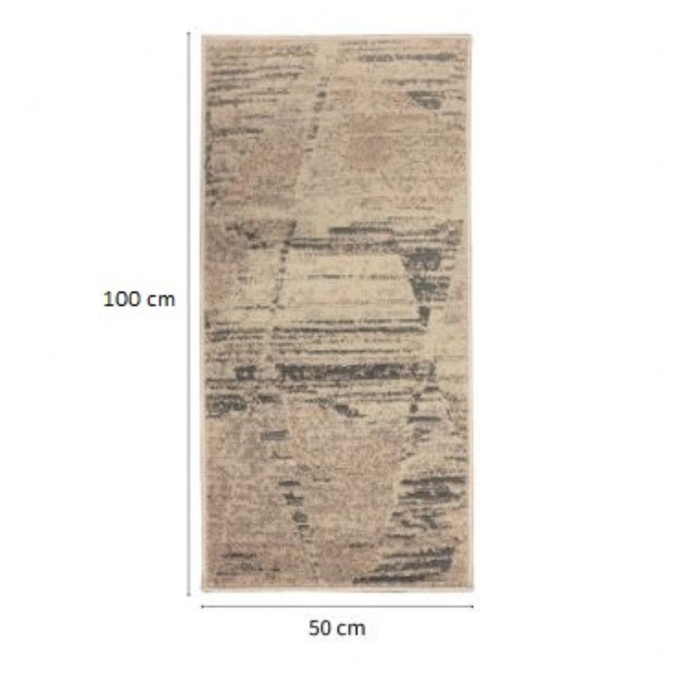 Tapete Herat Export Retangular Veludo (50x150) Bege