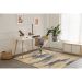 Tapete Herat Horizonte Retangular Veludo (150x200) Bege e Cinza