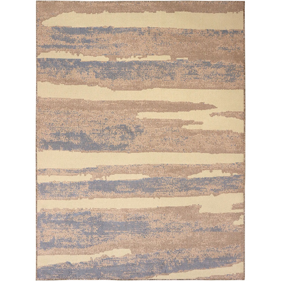Tapete Herat Litoral Retangular Veludo (150x200) Bege e Cinza