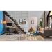 Tapete Herat Litoral Retangular Veludo (150x200) Bege e Cinza
