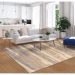 Tapete Herat Litoral Retangular Veludo (200x300) Bege e Cinza
