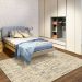 Tapete Herat New Retangular Roselan (150x200) Bege e Azul