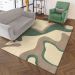 Tapete Herat New Retangular Roselan (150x200) Bege e Verde