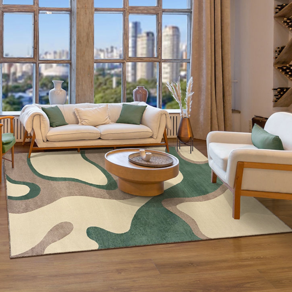 Tapete Herat New Retangular Roselan (200x250) Bege e Verde